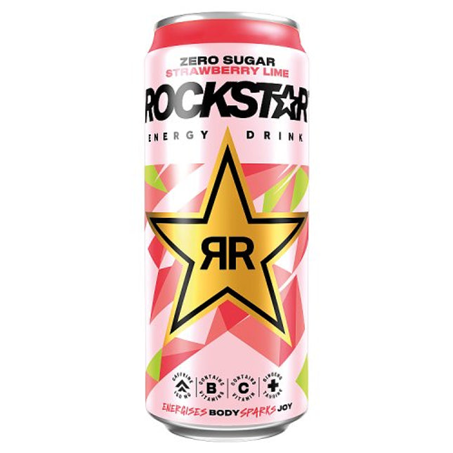 Rockstar Zero Strawberry & Lime 500ml
