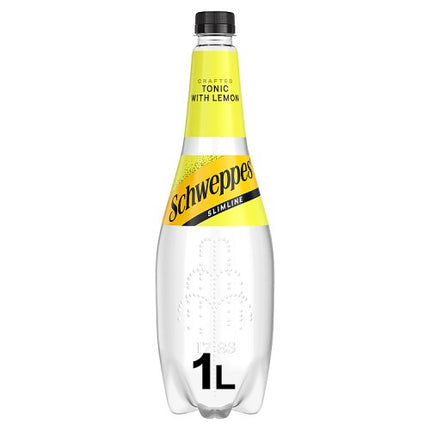 Schweppes Slimline Lemon Tonic Water 1L