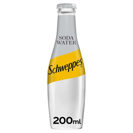 Schweppes Soda Water 200ml Glass