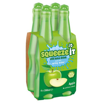 Squeeze It Apple 4 Pack 200ml