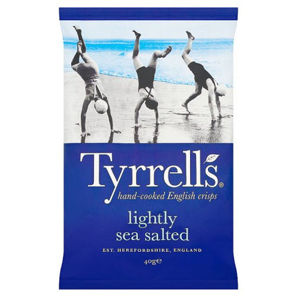 Tyrrells Lightly Sea Salted Crisps 40g
