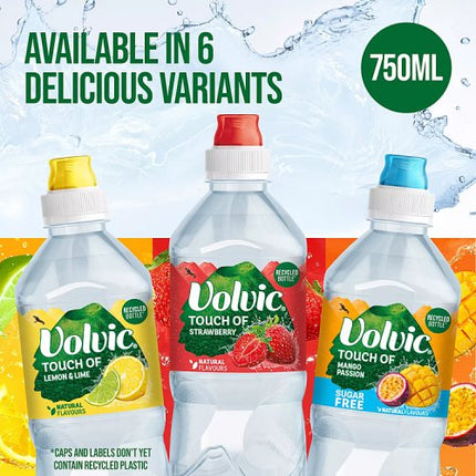 Volvic Touch of Fruit - Lemon & Lime 750ml Sports Cap