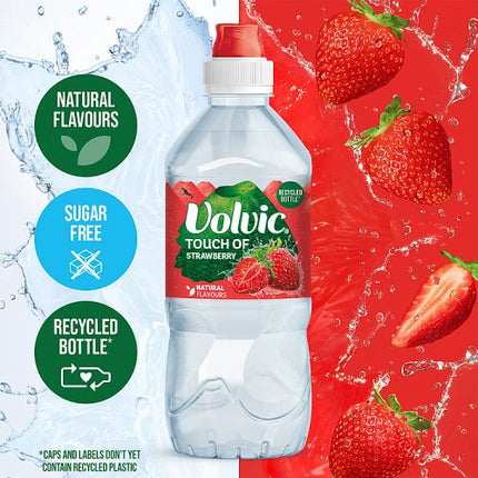 Volvic Touch of Fruit - Strawberry 750ml Sports Cap