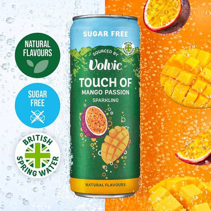 Volvic Touch of Fruit Sparkling - Mango Passion Sugar Free 330ml