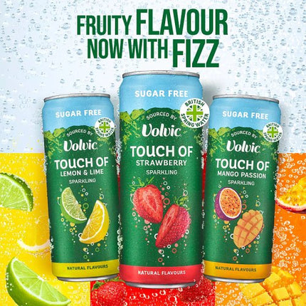 Volvic Touch of Fruit Sparkling - Strawberry Sugar Free 330ml