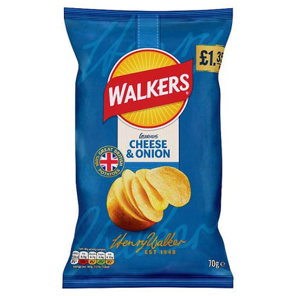 Walkers Cheese & Onion 70g £1.35