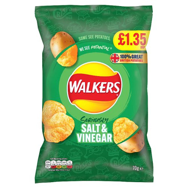 Walkers Salt & Vinegar £1.35 70g