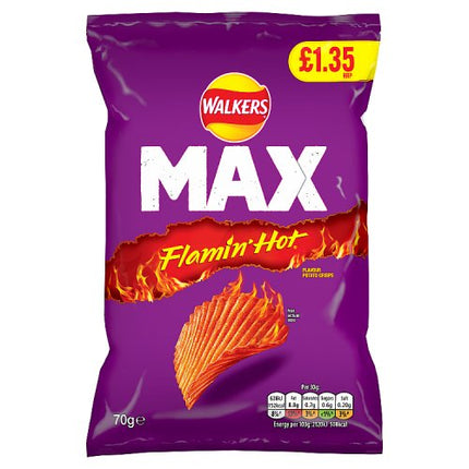 Walkers Max Extra Flamin' Hot 70g £1.35