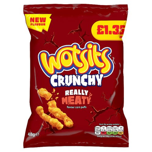 Wotsits Crunchy Really Meaty 48g PM £1.35