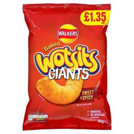 Walkers Wotsits Giants Sweet & Spicy Flamin' Hot £1.35 60g