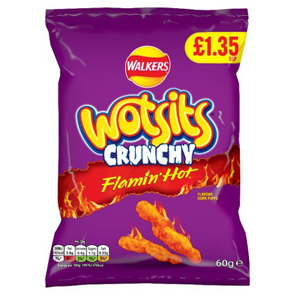 Wotsits Crunchy Extra Flamin' Hot 60g £1.35