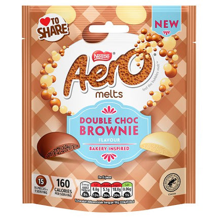 Aero Melts Double Chocolate Brownie Pouch 86g