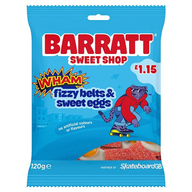 Wham Fizzy Belts & Sweet Eggs 120g