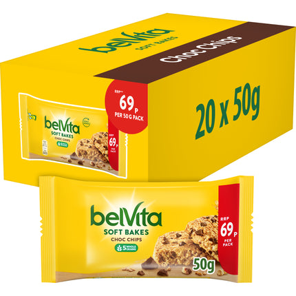 Belvita Soft Bake Chocolate Chip Breakfast Bar 50g