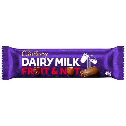 Cadbury Dairy Milk Fruit and Nut Chocolate Bar 49g