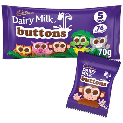 Cadbury Dairy Milk Buttons 5x14g