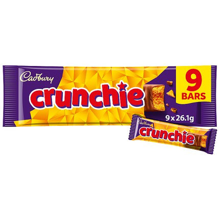 Cadbury Crunchie Chocolate Bar 9x26.1g