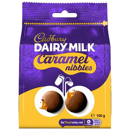 Cadbury Dairy Milk Caramel Nibbles Chocolate Bag 100g