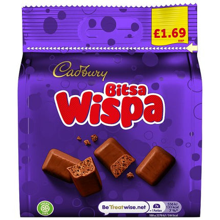 Cadbury Bitsa Wispa Chocolate Bag 85g