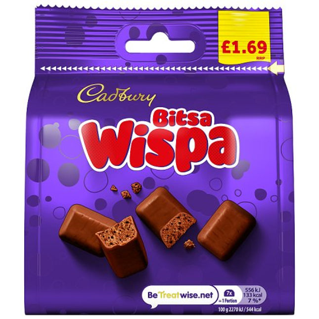 Cadbury Bitsa Wispa Chocolate Bag 85g