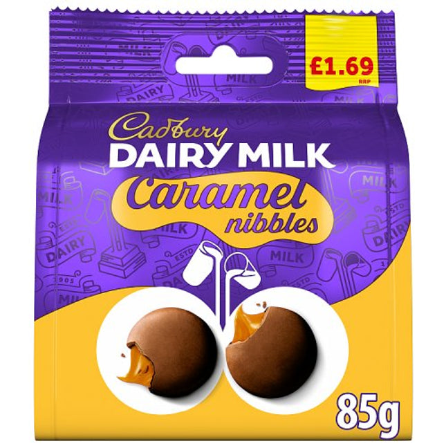 Cadbury Caramel Nibbles Chocolate Bag 85g