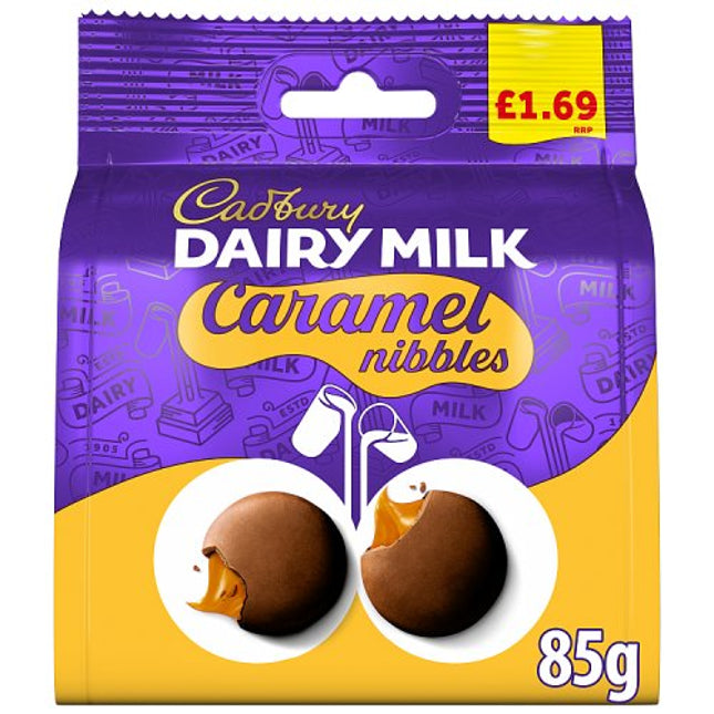 Cadbury Caramel Nibbles Chocolate Bag 85g