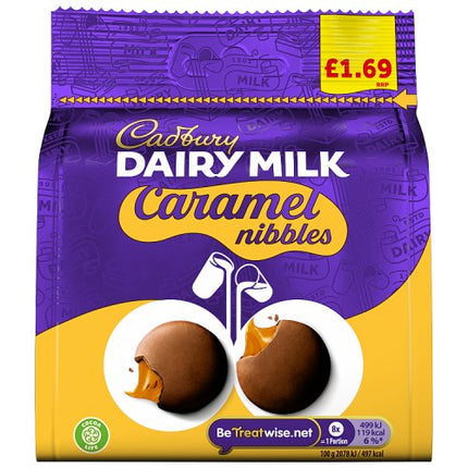 Cadbury Caramel Nibbles Chocolate Bag 85g