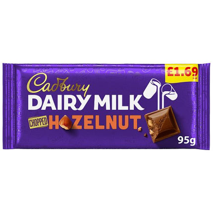 Cadbury Dairy Milk Chopped Nut Chocolate Bar 95g