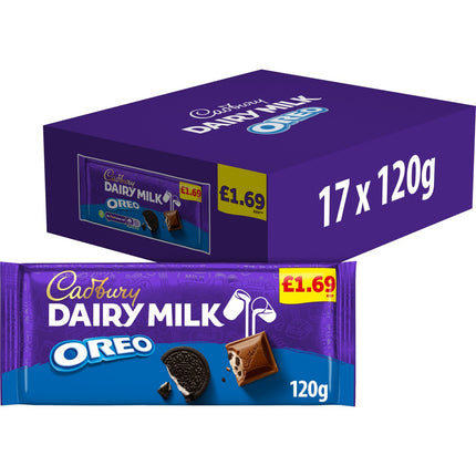 Cadbury Dairy Milk with Oreo Chocolate Block 120g