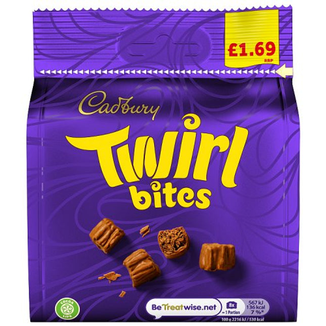 Cadbury Twirl Bites Chocolate Bag 85g