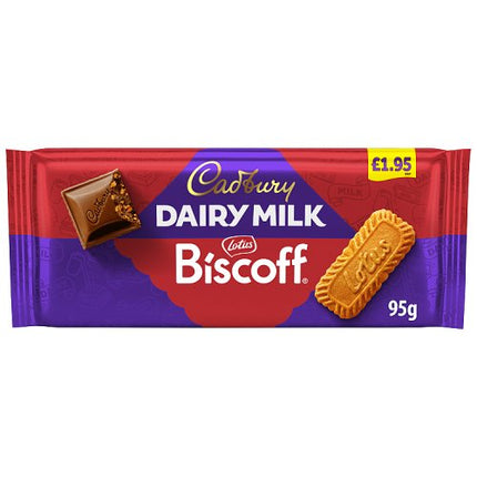 Cadbury Dairy Milk Biscoff Biscuit Chocolate Bar 95g