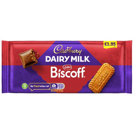Cadbury Dairy Milk Biscoff Biscuit Chocolate Bar 95g