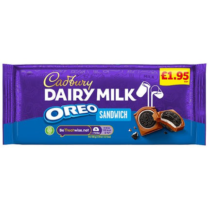 Cadbury Dairy Milk Oreo Sandwich Chocolate Bar 96g bar