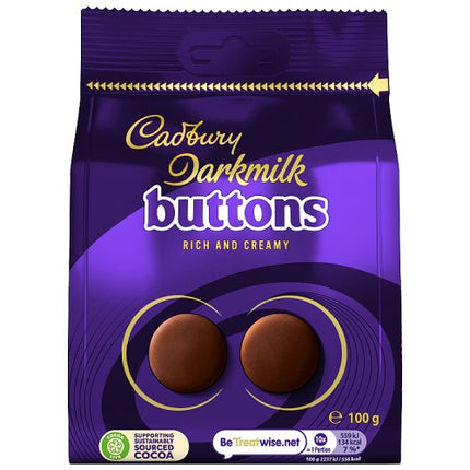 Cadbury Darkmilk Buttons 100g