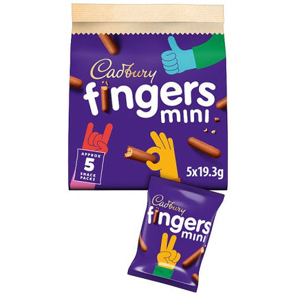 Cadbury Mini Fingers 5 Pack 96.5g