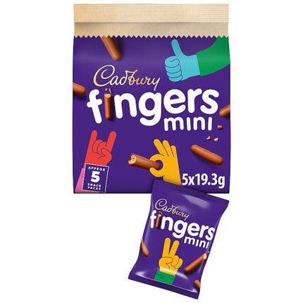 Cadbury Mini Fingers 5 Pack 96.5g