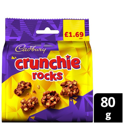 Cadbury Crunchie Rocks Chocolate Bag 80g