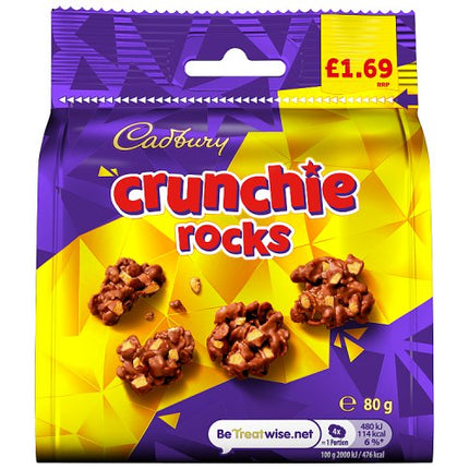 Cadbury Crunchie Rocks Chocolate Bag 80g