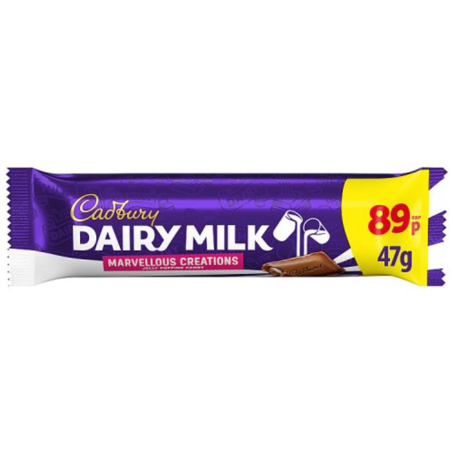 WIGIG Cadbury Dairy Milk Marvellous Creations Jelly Popping Chocolate Bar 47g