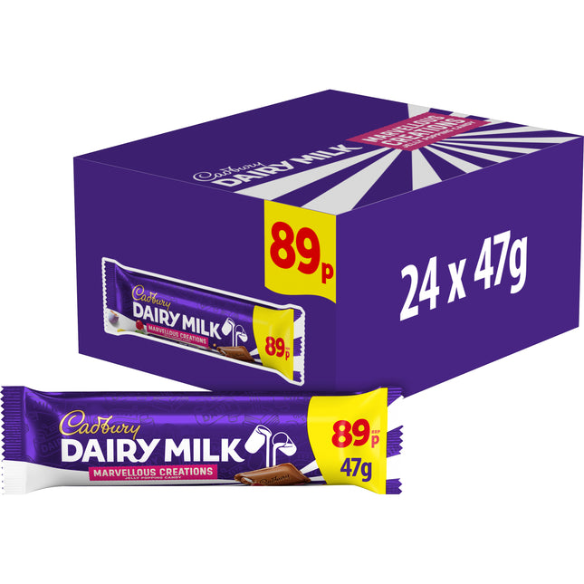 WIGIG Cadbury Dairy Milk Marvellous Creations Jelly Popping Chocolate Bar 47g