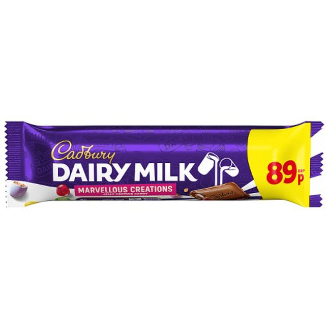 WIGIG Cadbury Dairy Milk Marvellous Creations Jelly Popping Chocolate Bar 47g