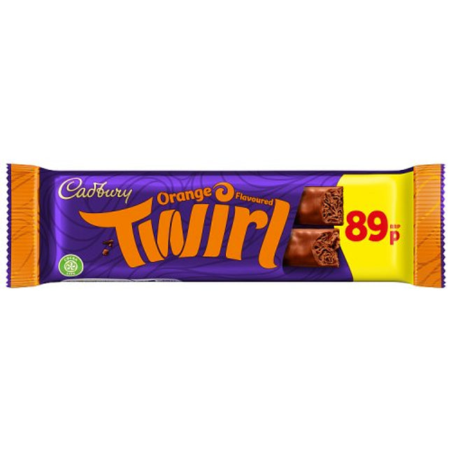 WIGIG Cadbury Twirl Orange Chocolate Bar 43g