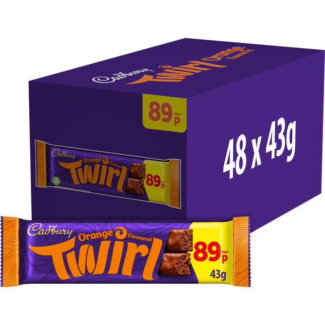WIGIG Cadbury Twirl Orange Chocolate Bar 43g