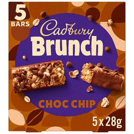 Cadbury Brunch Bar Choc Chip 5 Pack 140g