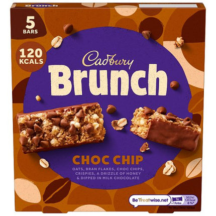 Cadbury Brunch Bar Choc Chip 5 Pack 140g
