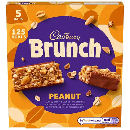 Cadbury Brunch Bar Peanut 5 Pack 140g