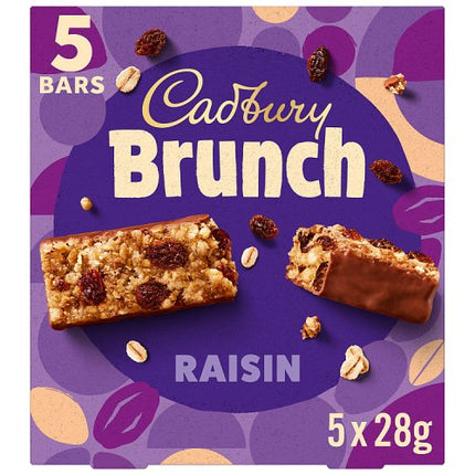Cadbury Brunch Bar Raisin 5 Pack 140g