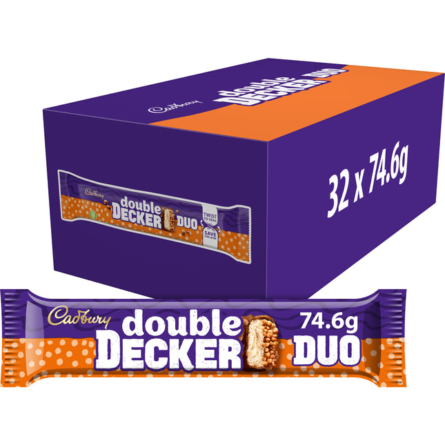 Cadbury Double Decker Duo Chocolate Bar 74.6g