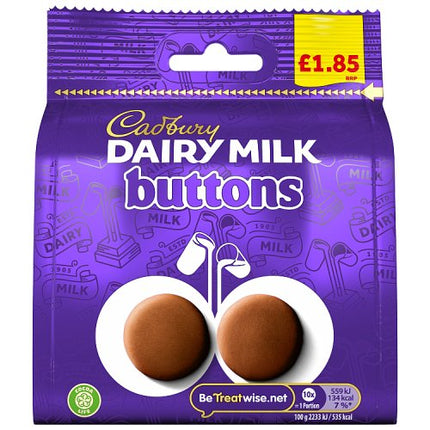 Cadbury Giant Milk Chocolate Buttons Bag 85g