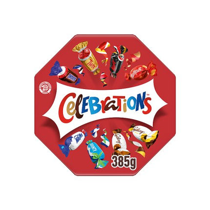Celebrations Milk Chocolate Centerpiece Box Chocolate & Biscuit Bars 385g